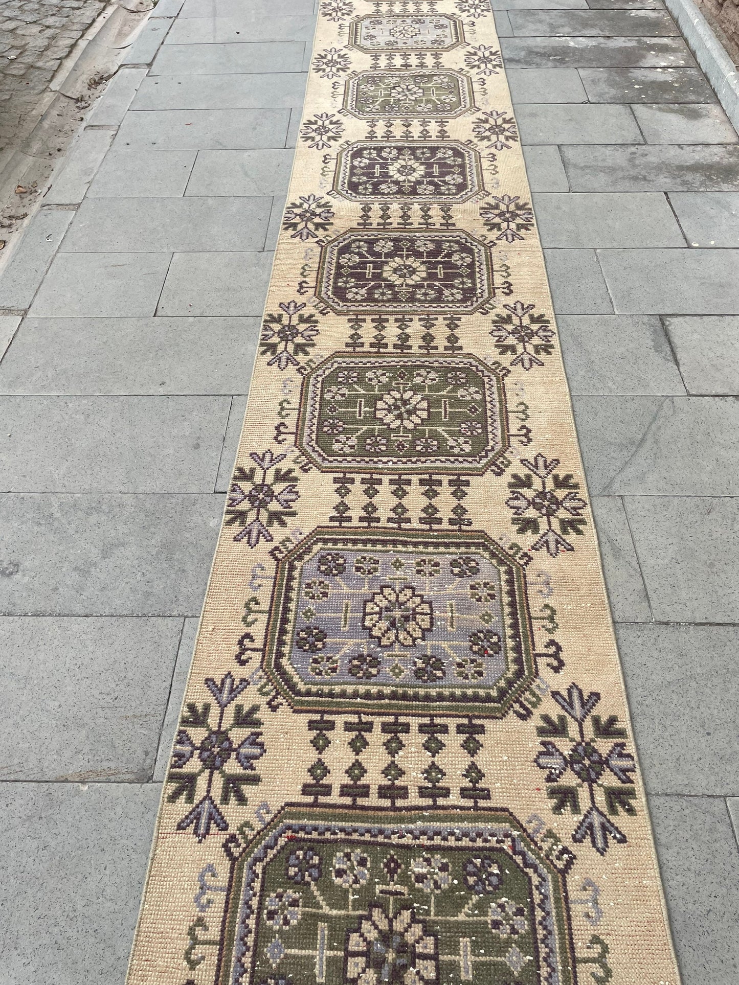 Long Vintage Runner Rug, Stairs Runner Rug 2.5 x 20 ft, Handmade Runner Rug, XL Oriental Runner Rug, Staircase Hand Knotted Runner