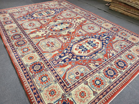 Large OUSHAK RUG, TURKISH 6.5 x 9.3 Oushak Rug, Vintage Rug Low Wool Pile Persian Rug Handmade Rug living room Rug loom rug wholesale rugs