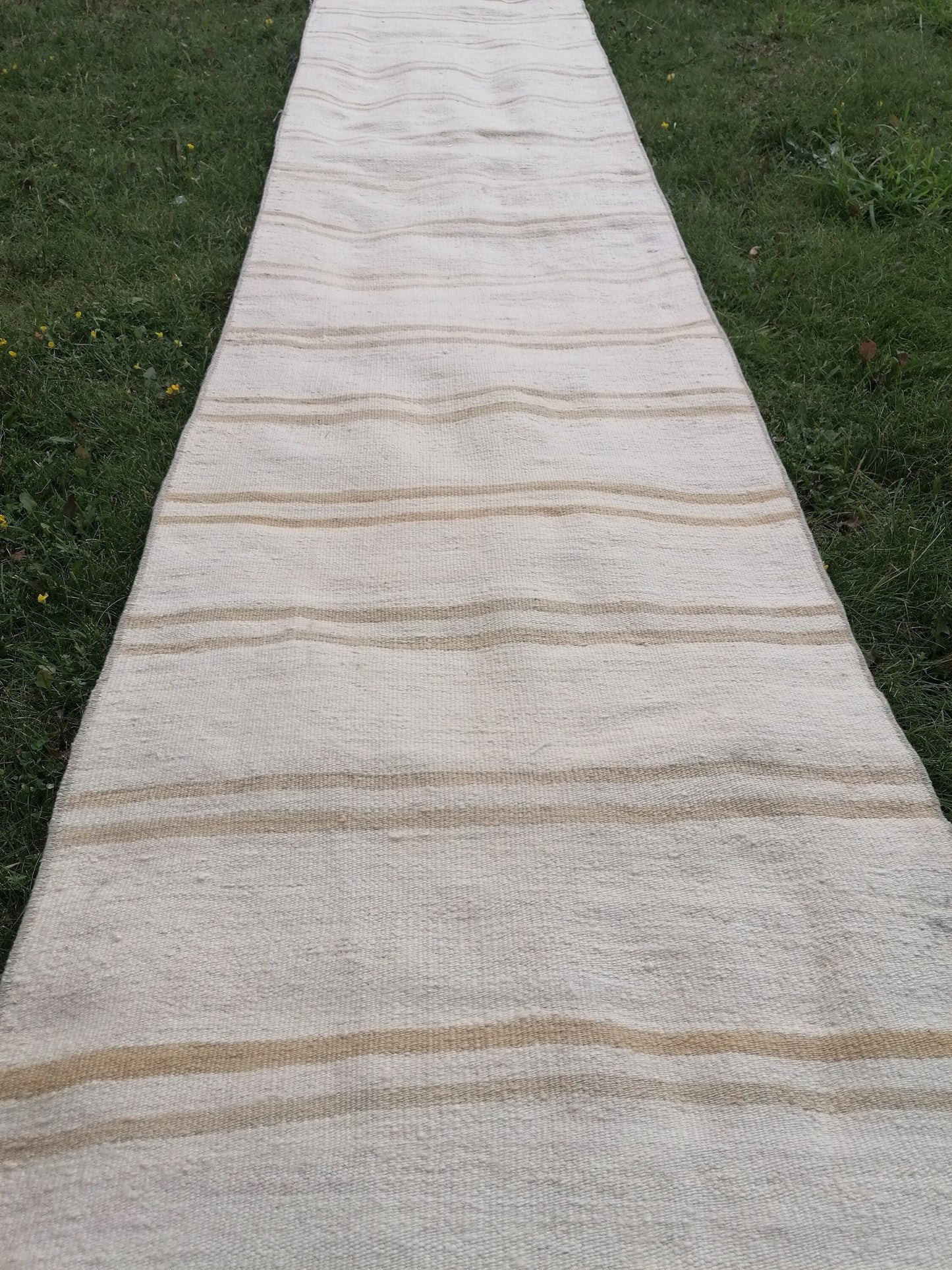 2.2x26 Neutral vintage runner rug , extra long flat woven kilim runner, oriental runner rug,  vintage handmade rug