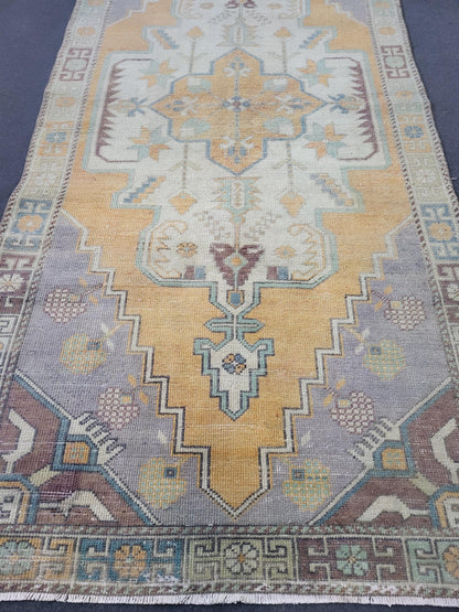 Vintage Rug, Handmade 4 x 8.4 Rug, Oushak Rug, Turkish Rug, Persian Rug, Vintage Rug, Wool rug, Oriental Rug