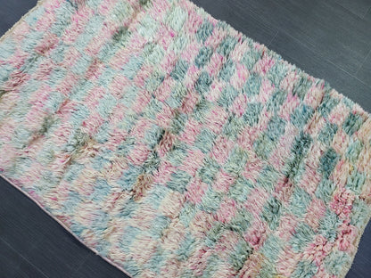 Antique Wool Rug, 2.7 x 4 Vintage Shaggy Rug,High Wool Pile Rug, Plush Rug, Handmade Rug, Hand Knotted Rug, Turkish Rug, Nomad Rug,Rear Rug,