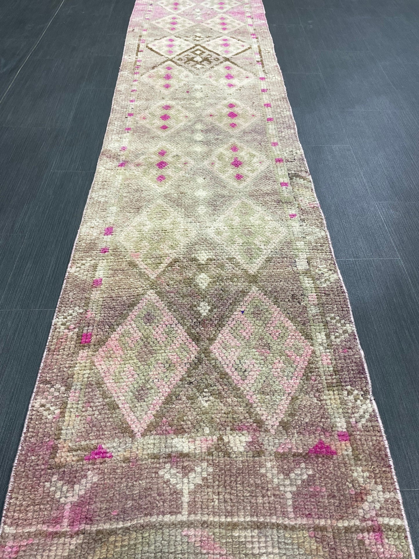 Turkish Runner Rug 2 x 10.8 Runner Rug Vintage Runner Rug Hallway Runner Rug Persian Kitchen Runner Rug High Wool Pile Runner Rug