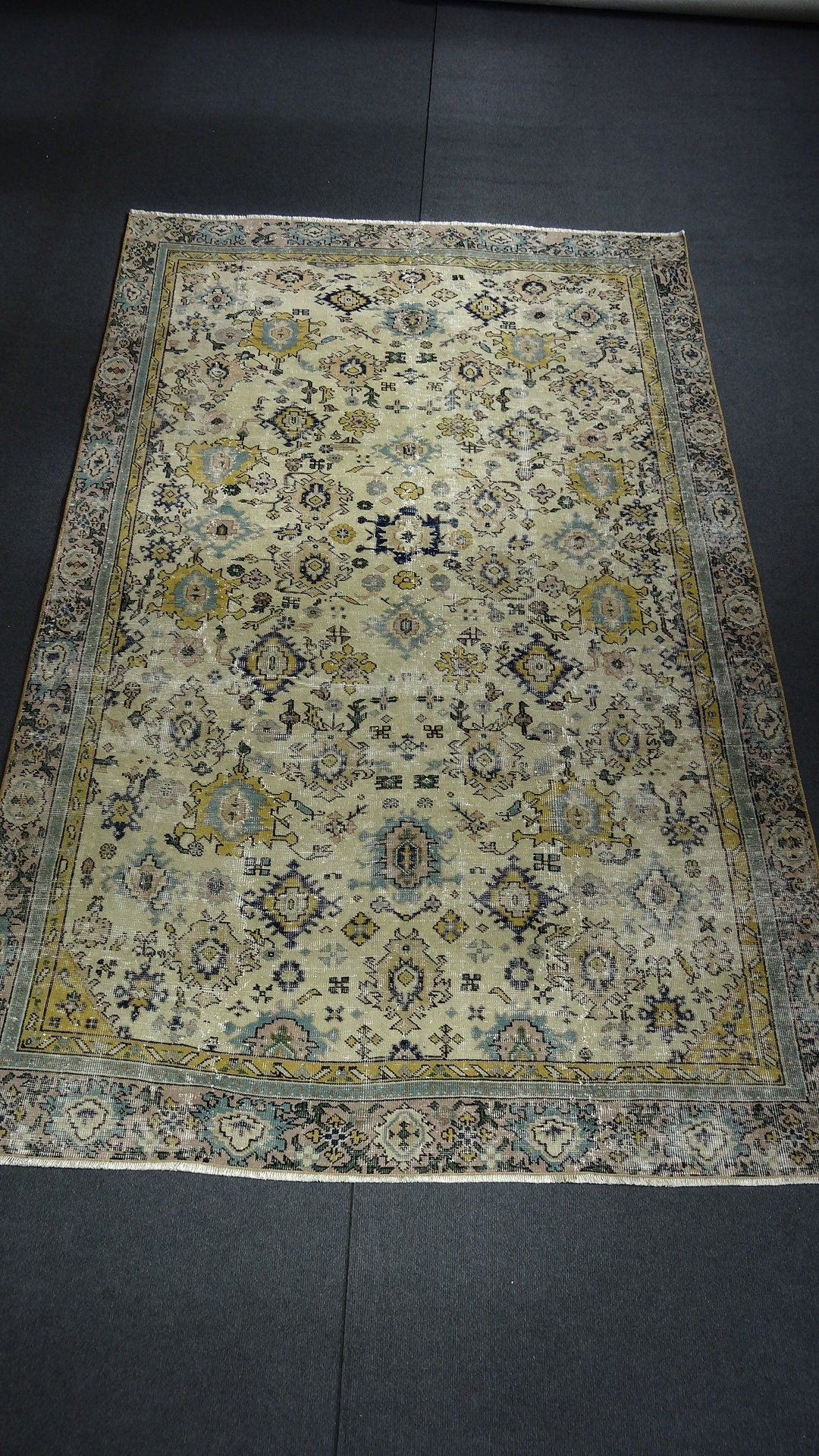 Green Turkish  Rug,Oushak Rug,Turkish Rug