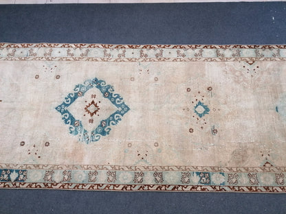 13'3x4'3 vintage runner rug,kitchen runner rug,hallway runner
