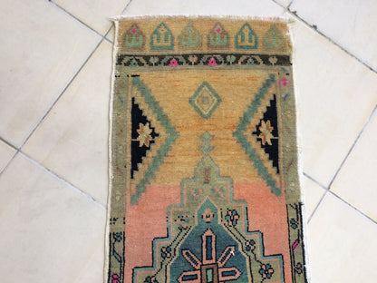 OUSHAK RUG TURKISH Oushak Rug Vintage Oushak Runner Rug Vintage Runner Rug Wool Oushak Rug Hand Made Rugs Vintage Turkish Rug