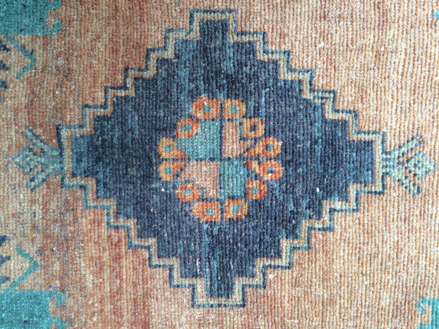 Vintage  Rug Small Area Turkish  Rug, Oushak Rug,Handmade Rug Hand Made Rug Hand Knotted Rug Vintage Mat