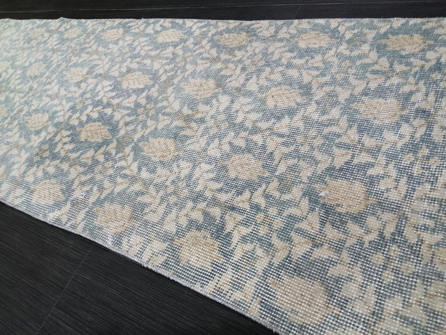 Floral Oushak Runner Rug 10.3 x 2 Turkish Runner Rug Vintage Runner Rug Hallway Runner Rug Kitchen Runner Rug Wool runner vintageturkish_rug