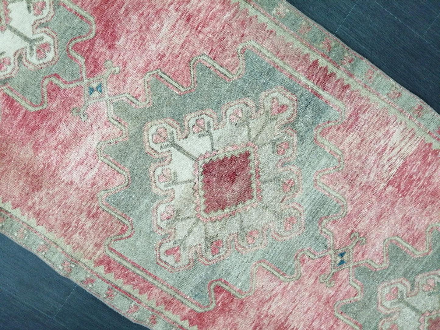 Oushak Runner Rug 3.6 x 10 Vintage Runner Rug Hallway Runner Rug Kitchen Runner Rug Wool Runner Rug Wool Oushak Rug Turkish Runner Rug