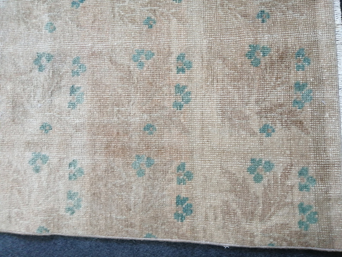 8.10 x 4 Turkish Rug, Oushak Rug, Floral Oushak Rugs, Wool Oushak Rug, Oushak Runner Rugs, Runner Rug, Vintage Rug, Hand Made Rug