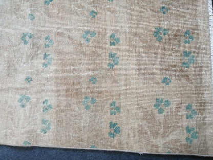 8.10 x 4 Turkish Rug, Oushak Rug, Floral Oushak Rugs, Wool Oushak Rug, Oushak Runner Rugs, Runner Rug, Vintage Rug, Hand Made Rug