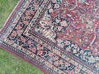 Vintage wool rug,persian wool rug, oushak hand made rug 6x9'4 bohemian rug, living room rug