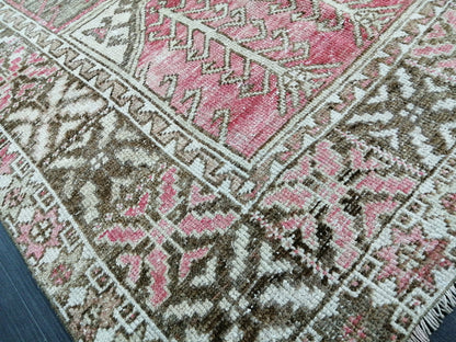 Antique OUSHAK RUG 10x5 TURKISH Oushak Rug Vintage Oushak Runner Rug 5x10 Vintage Runner Rug Wool Oushak Rug Hand Made Rugs Vintage Rug