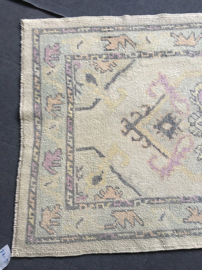 3x5 feet handmade new turkish rug, vintage destroyed dark blue wool kitchen medium size rug, bedroom area nautral rug, oushak laundry rugs