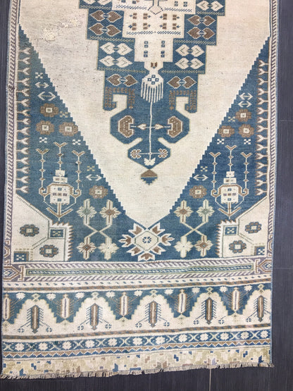 Oushak Runner Rug 2.8 x 10 Turkish Runner Rug Vintage Runner Rug Hallway Runner Rug Kitchen Runner Rug Wool Runner Rug Wool Hand Knotted Rug