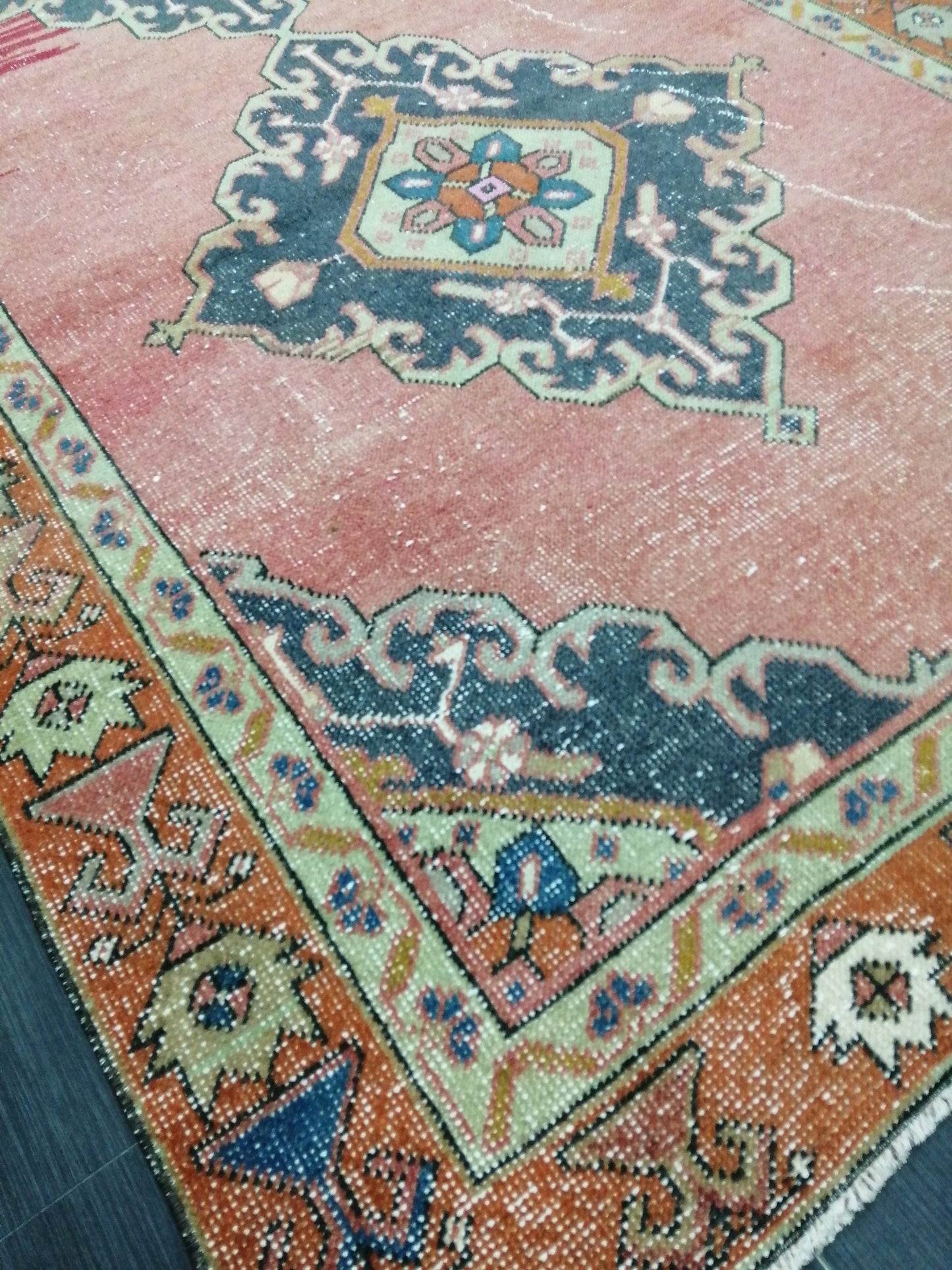 10 X 4.4. Oushak Runner Rug Turkish Runner Rug Vintage Runner Rug Hallway Runner Rug Kitchen Runner Rug Wool Runner Rug Wool Oushak Rug