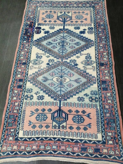 Oriental RUG TURKISH Antique Rug Vintage 5.8 x 3.2 Oushak Rug Vintage Rug Wool Oushak Rug Hand Made Rug Vintage Turkish Rug