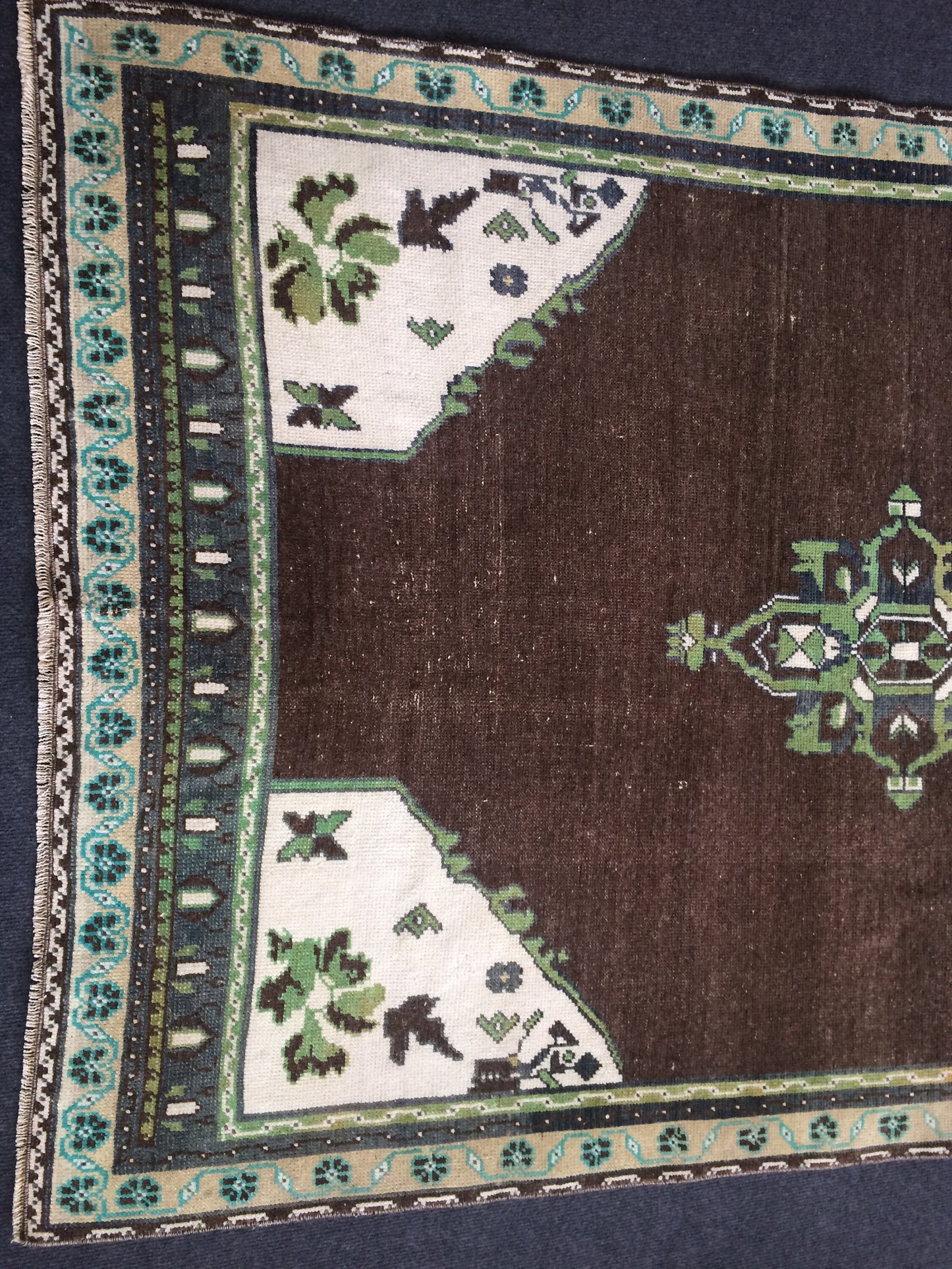 6 x 4 OUSHAK RUG TURKISH Oushak Rug Vintage Rug Oushak Runner Rug Vintage Runner Rug Wool Oushak Rug Hand Made Rugs Vintage Turkish Rug