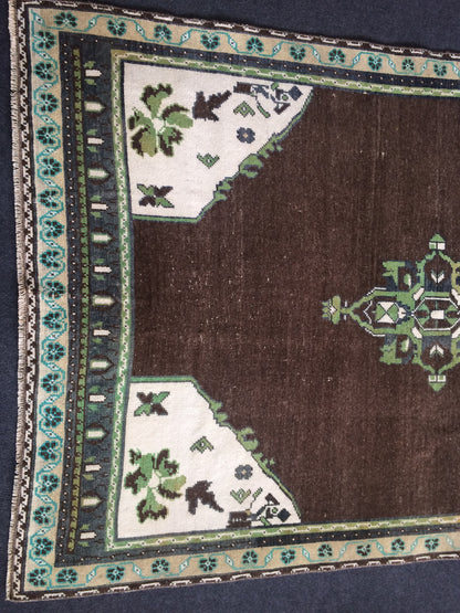 6 x 4 OUSHAK RUG TURKISH Oushak Rug Vintage Rug Oushak Runner Rug Vintage Runner Rug Wool Oushak Rug Hand Made Rugs Vintage Turkish Rug