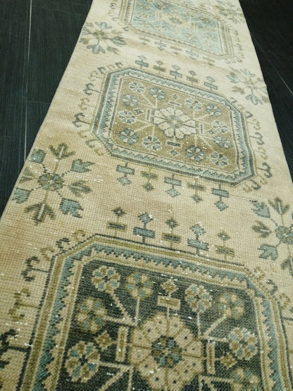 11.2 X 2.3 Oushak Runner Rug Turkish Runner Rug Vintage Runner Rug Hallway Runner Rug Kitchen Runner Rug Wool Runner Rug Wool Oushak Rug