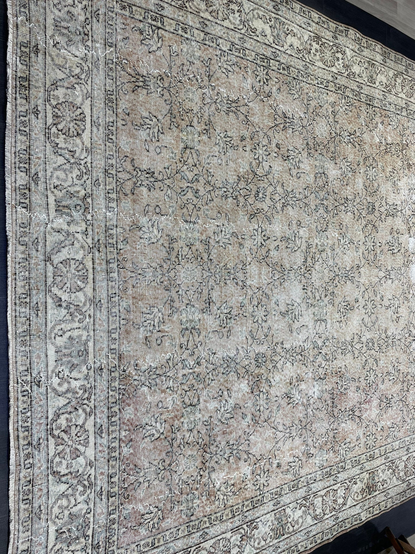 Large Vintage RUG, 8.5 x 12 Rug, Distressed Persian Rug Wool Hand Knotted Rug Oriental Handmade Rug Vintage Turkish Rug