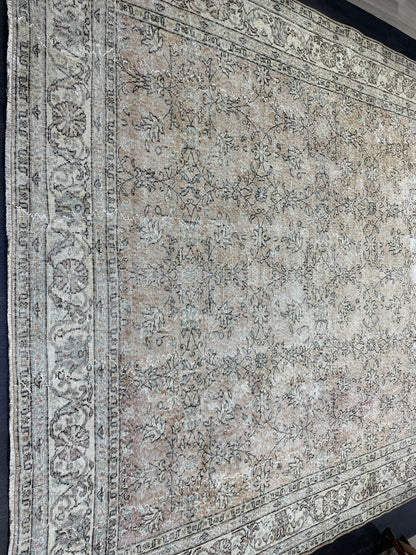 Large Vintage RUG, 8.5 x 12 Rug, Distressed Persian Rug Wool Hand Knotted Rug Oriental Handmade Rug Vintage Turkish Rug