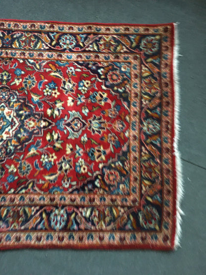 3x5 new turkish handmade rug, wool on wool blue soft vintage bedroom rug, living room floor medium rug, laundry area rug, kitchen middle rug