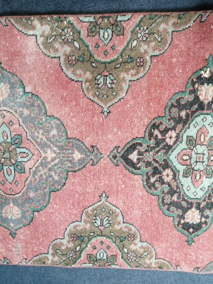 12.7 x 3 Oushak Runner Rug Turkish Runner Rug Vintage Runner Rug Hallway Runner Rug FLORAL RUG RUNNER