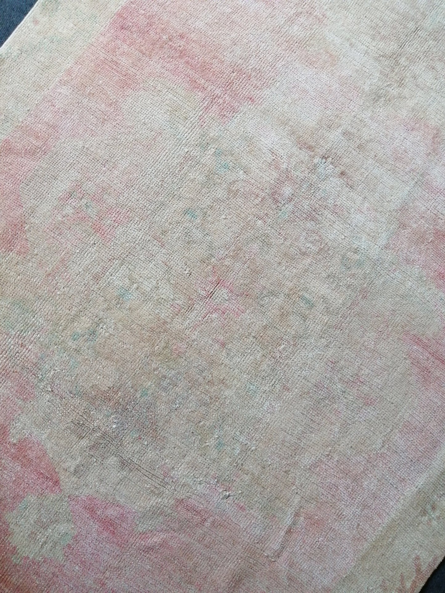 Muted Runner Rug OUSHAK RUG TURKISH 4.3 x 12 Rug Vintage Oushak Runner Rug Vintage Runner Rug Wool Rug Faded Vintage Turkish Rug