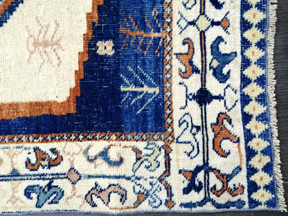 4.7 X 3.7 OUSHAK RUG TURKISH Oushak Rug Vintage Oushak Runner Rug Vintage Runner Rug Wool Oushak Rug Hand Made Rugs Vintage Turkish Rug