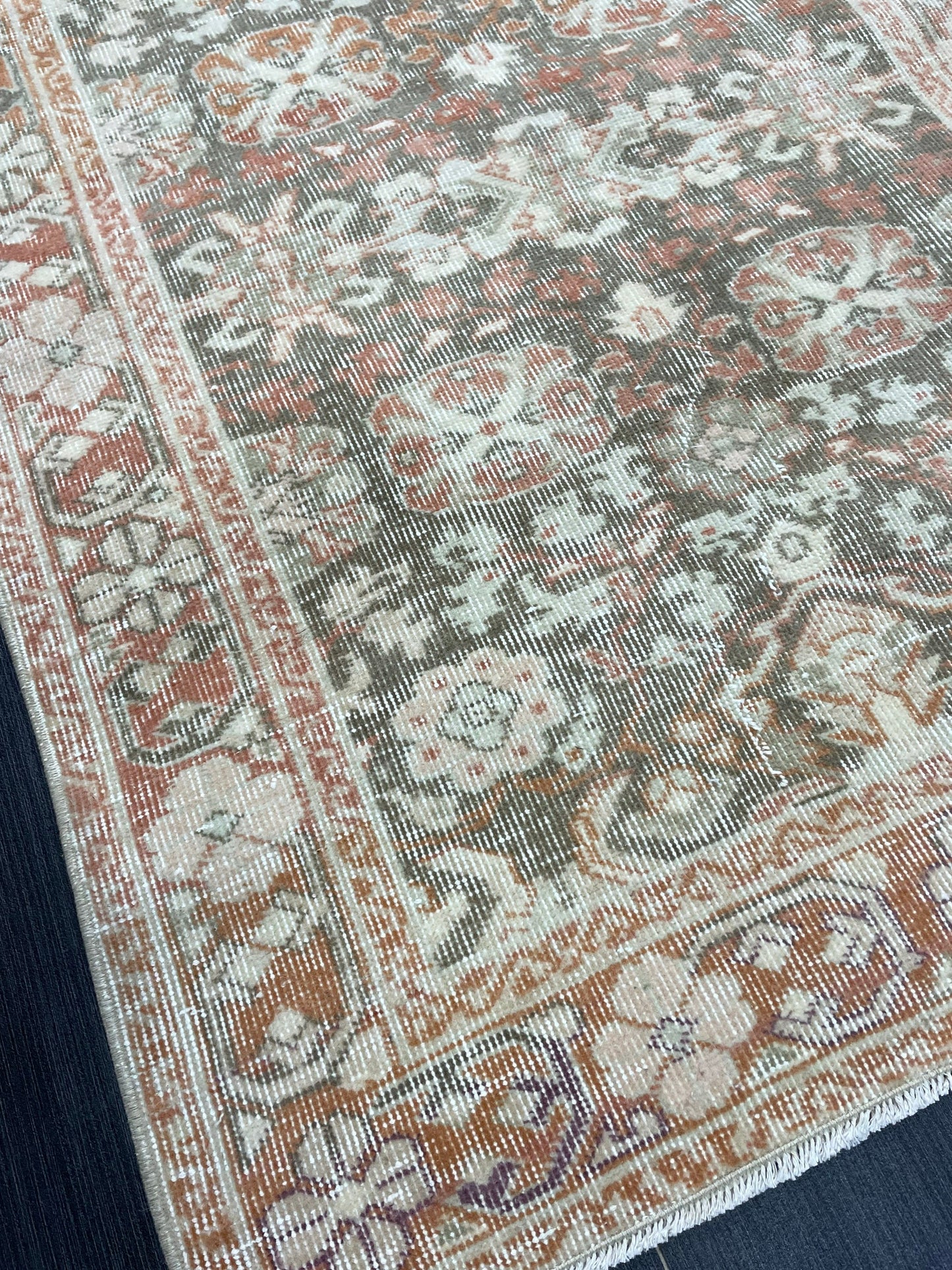 Wool Handmade 3 x 4.5 Rug, Persian Rug, Turkish Rug, Hand Knotted Wool Rug, Vintage Rug, Oushak Rug