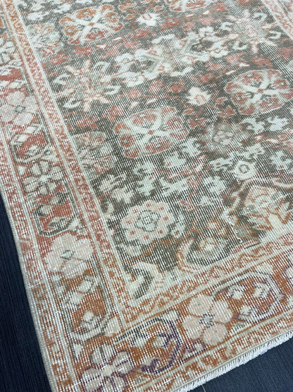 Wool Handmade 3 x 4.5 Rug, Persian Rug, Turkish Rug, Hand Knotted Wool Rug, Vintage Rug, Oushak Rug