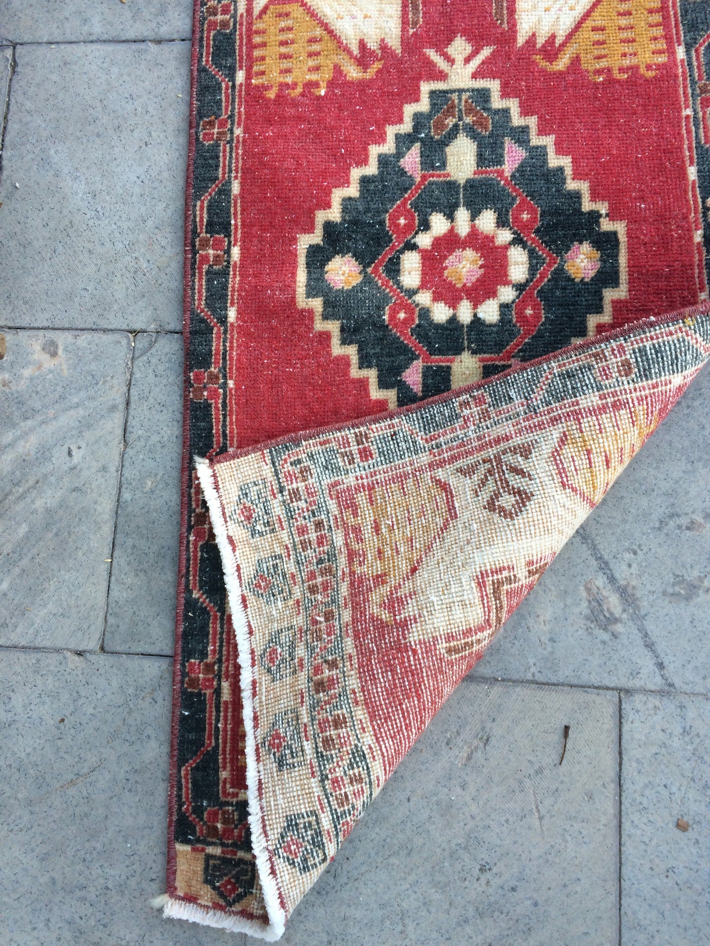 Mini Rug SMALL AREA TURKISH Rug , bohemian rug, hand made rug,oushak rug Vintage Rug