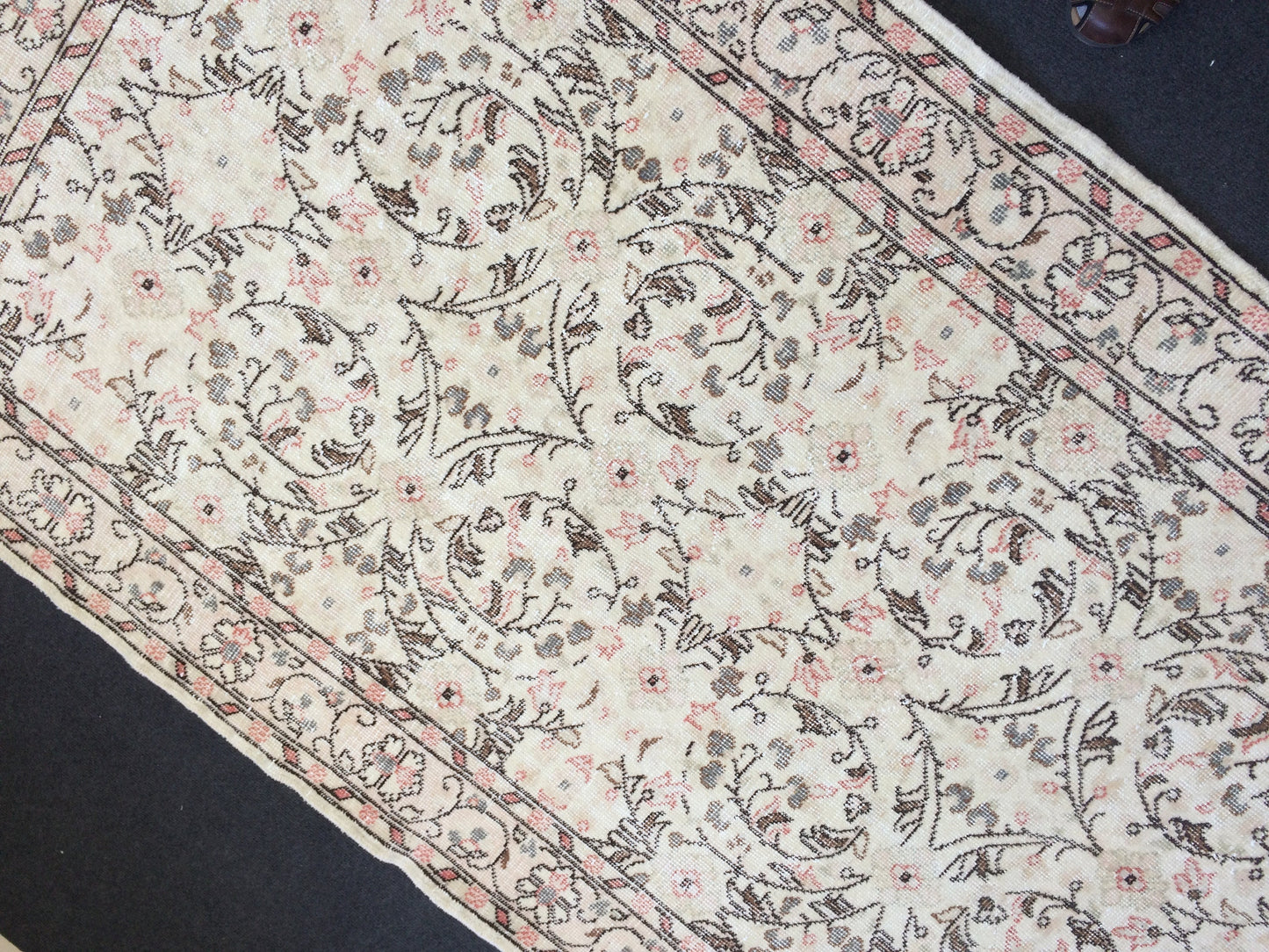 Vintage living room rug , wool pile Rug, TURKISH HAND MADE Rug, Earth Tones Rug,pastel oushak rug ,Traditional rug,Turkish Oushak Rug,