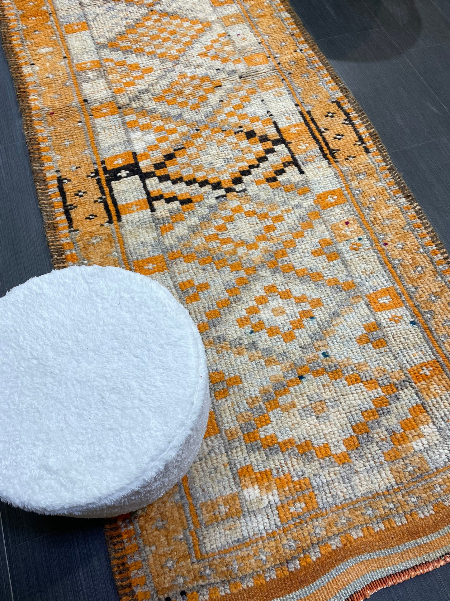 MUTED Staircase Runner Rug, 3.2 x 13.2 Vintage Turkish Runner, XL Vintage Oriental Runner Rug, Oushak Runner Rug, Plush Soft Wool Runner