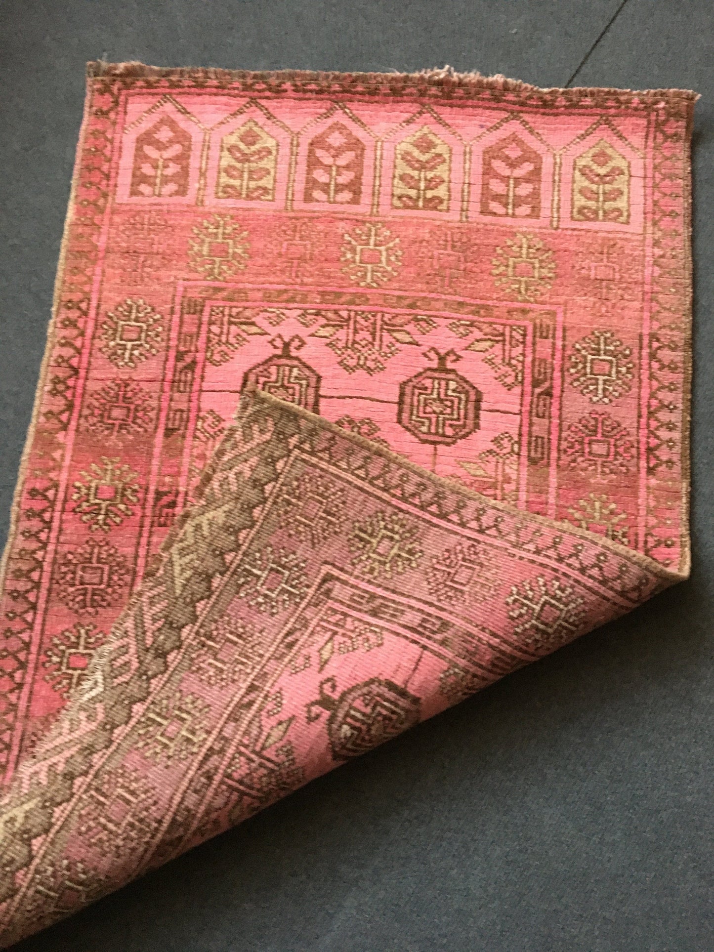 2.4x3.5 feet handmade bohemian turkish small rug, vintage bedroom small rug, living room rug