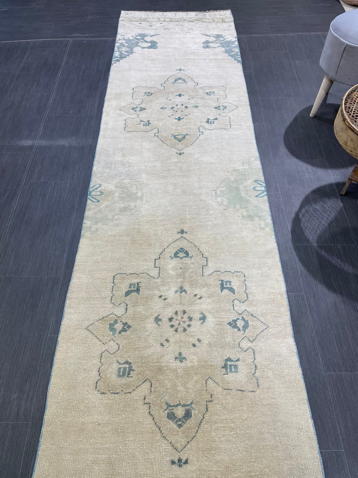 Antique Runner Rug, Persian 2.6 x 11.8 Runner Rug, Vintage Runner, Wool Runner Rug, Turkish Runner Rug, Kitchen Runner Rug, Hallway Runner