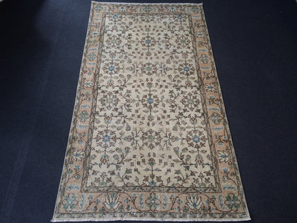 Floral Oushak Rug Bohemian Rug Turkish Rug Vintage Rug