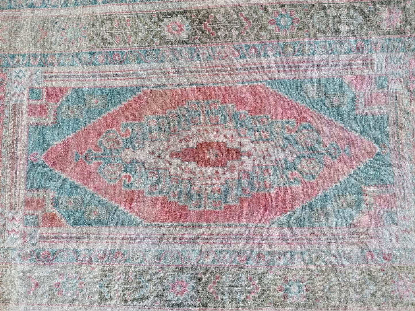 4.6 x 8.5 Oushak wool rug, vintage rug, turkish handmade rug hand knotted rug rug