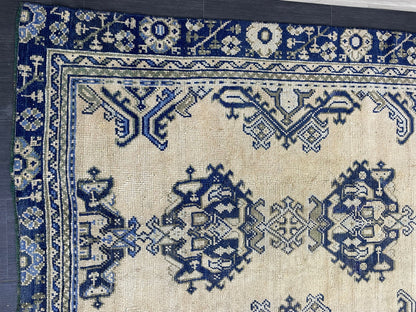 Antique Oushak RUG, Turkish 8.7 x 10.3 Rug, Hand Knotted Rug, Vintage Wool Rug, Oriental Rug Handmade Rug, Persian Rug