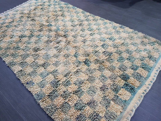 Antique Rug, High Wool Pile Rug, 3.8 x 5.10  Plush Rug,Handmade Rug,Shaggy Hand Knotted Rug,One Of A Kind Rug, Nomad Rug, Rear Rug