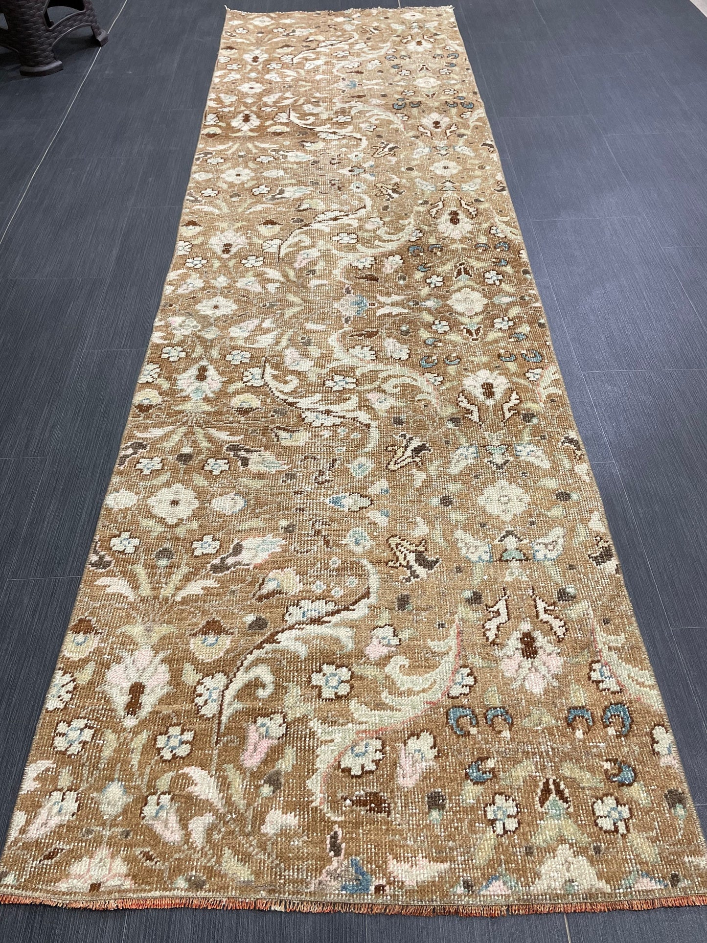 Oriental Runner Rug Turkish Runner Rug Vintage Runner Rug 2.4 x 8.5 Hallway Runner Rug Kitchen Runner Rug Wool Floral Runner Rug