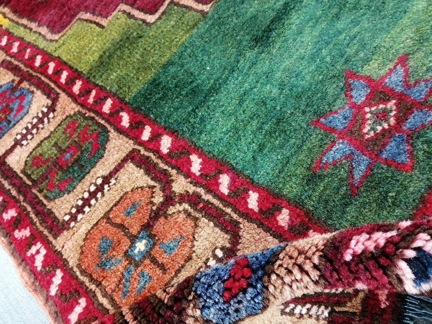 High Pile OUSHAK RUG 5.3 x 3.5 TURKISH Oushak Rug Vintage Oushak Runner Rug  Wool Oushak Rug Hand Made Rugs Vintage Turkish Rug