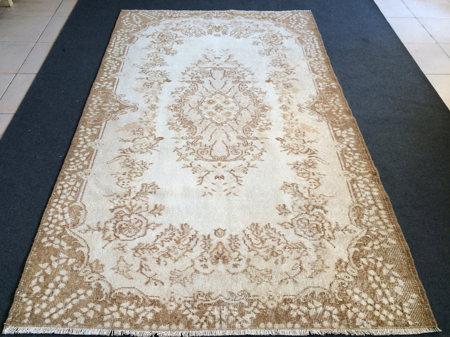 OUSHAK RUG TURKISH Oushak Rug Vintage Rug Vintage Runner Rug Wool Oushak Rug Hand Made Rugs Vintage Turkish Rug