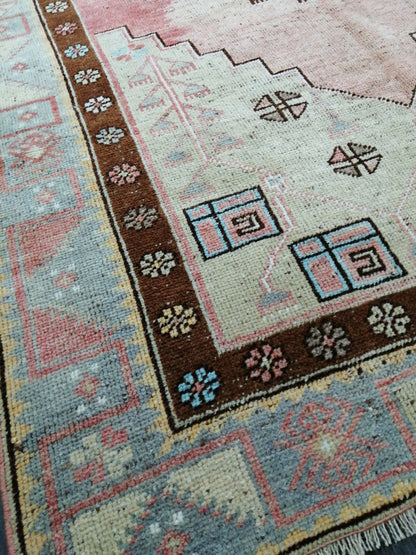 4 x 10.9 Oushak Runner Rug Turkish Runner Rug Vintage Runner Hallway Runner Rug Kitchen Runner Rug Wool Runner Rug Oriental Runner Carpet