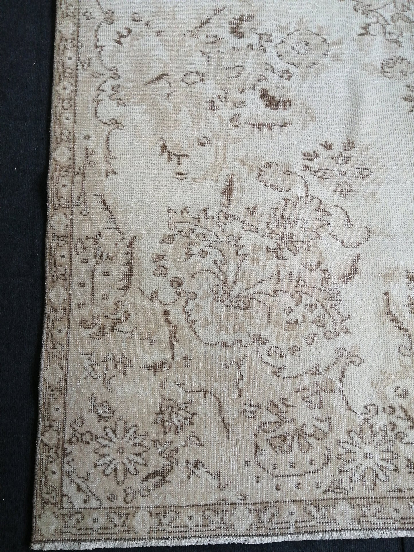 5.4 x 9 Turkish Rug, Oushak Rug, Oriental Rugs, Wool Hand Knotted Rug Runner Rugs, Runner Rug, Vintage Rug, Hand Made Rug  Oriental Rug