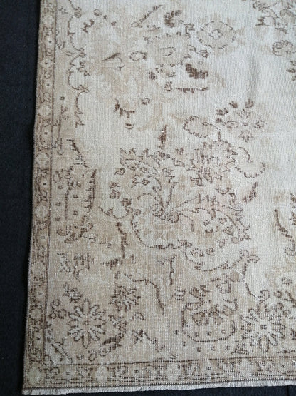 5.4 x 9 Turkish Rug, Oushak Rug, Oriental Rugs, Wool Hand Knotted Rug Runner Rugs, Runner Rug, Vintage Rug, Hand Made Rug  Oriental Rug