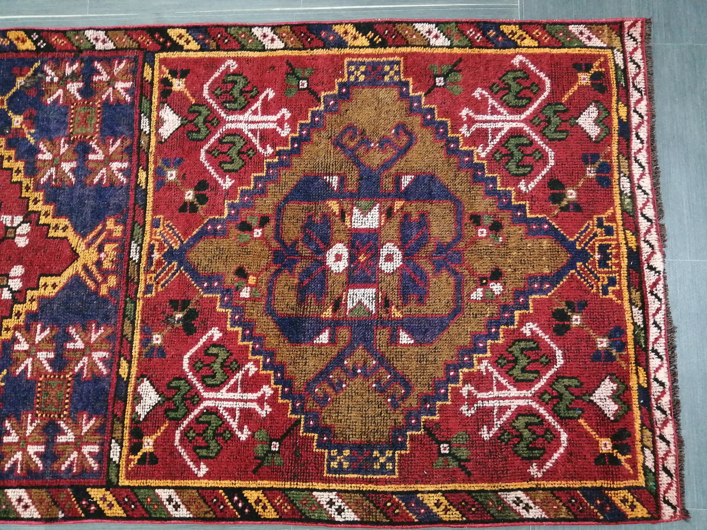 10.9 x 3.3 Oushak Runner Rug Turkish Runner Rug Vintage Runner Rug  Hallway Runner Rug Kitchen Runner Rug Wool Runner Rug Wool Oushak Rug