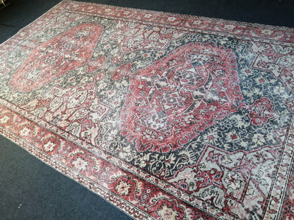 6.2 x 11 Persian RUG Oriental Rug Oushak Rug Vintage Oushak 6x11 Rug Vintage Quality Rug Wool Oushak Rug Hand Made Rug Vintage Turkish Rug