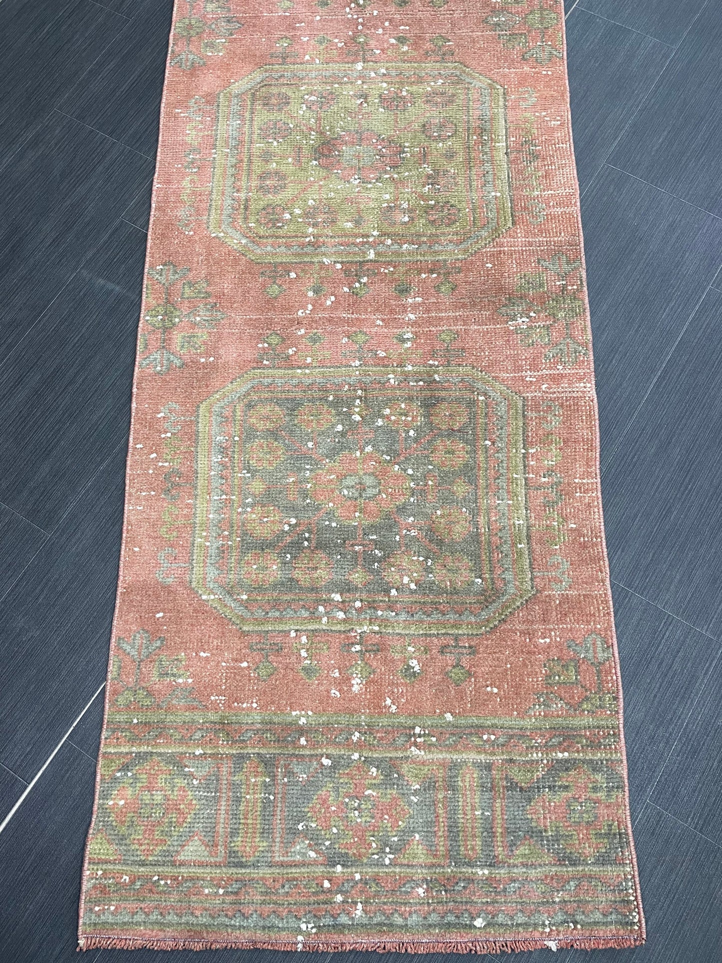 Staircase Runner Rug 2.3 x 19 Extra Long Wool TURKISH Runner Rug Vintage Runner Rug Oriental Runner Rug Staircase Runner Hand Knotted Runner