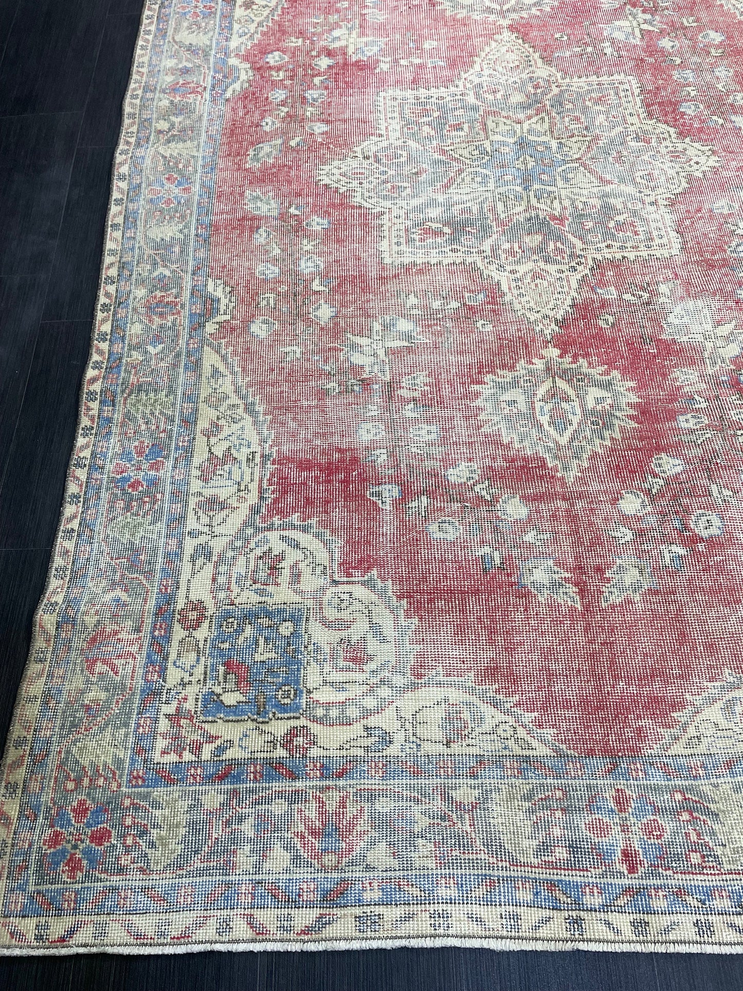 Persian RUG, Oushak 5.10 x 9.6 Rug, Vintage Rug, Vintage Persian Wool Rug, Handmade Rug, Vintage Turkish Rug Oriental Rug